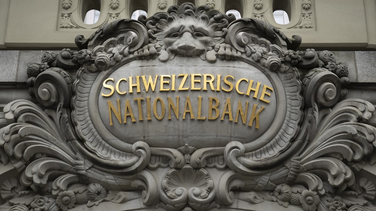 epa10525622 (FILE) - The facade of the Swiss National Bank (SNB) at the Federal square (Bundesplatz) prior to an end-of-year press conference in Bern, Switzerland 15 December 2022 (reissued 16 March 2 ...