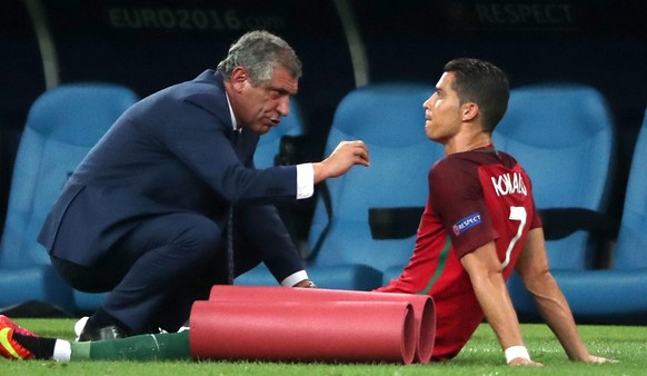 Trainer Fernando Santos hat bei Portugal alles im Griff, sogar Cristiano Ronaldo.