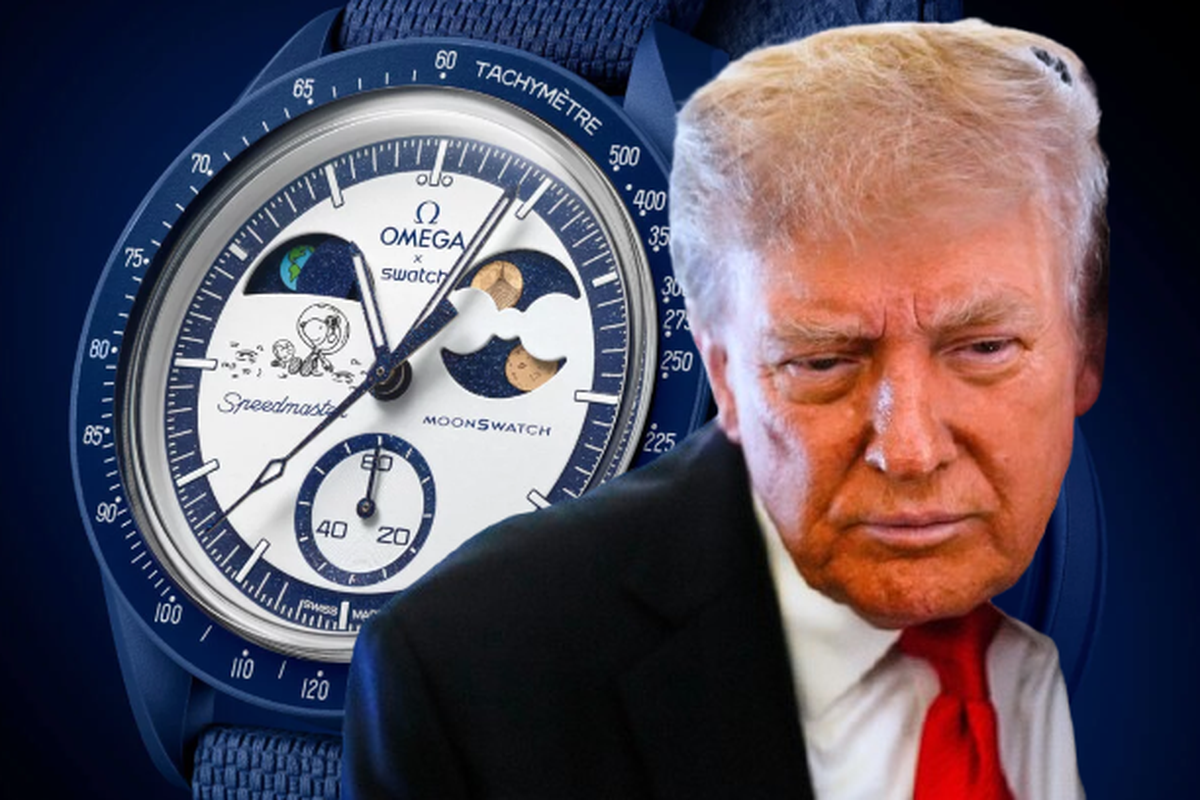 Donald Trump et sa taxe de 39% a rendu les nouvelle MoonSwatch plus onéreuse sur le marché américain.