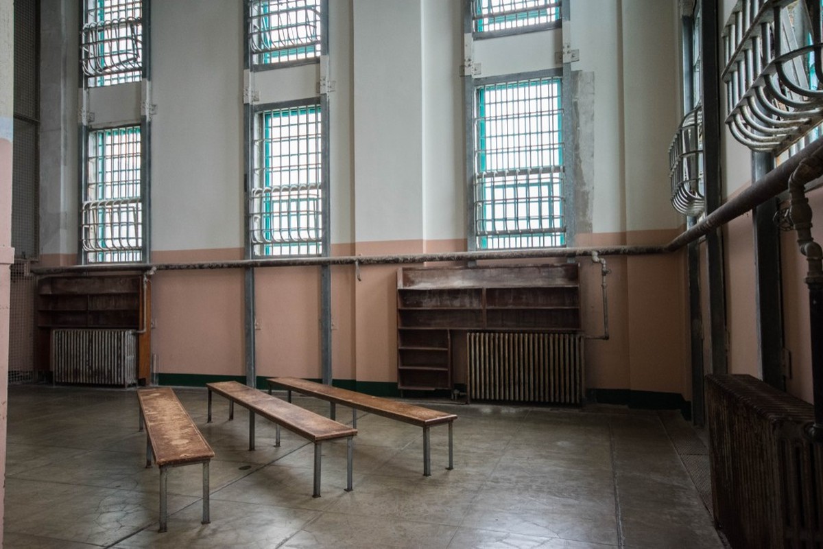 Die Bibliothek in Alcatraz.