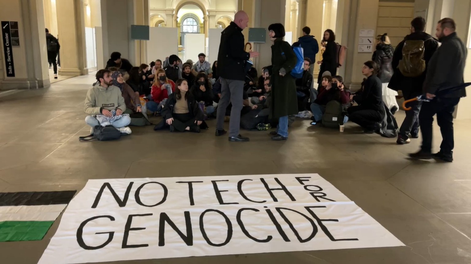 ETH Palestine Palästina Palaestina Sitzblockade