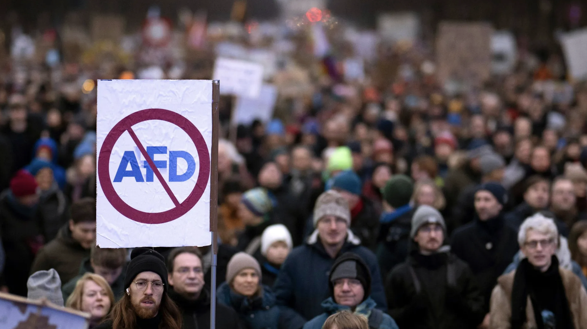 Demonstration für ein AfD-Verbot (Archivbild): Die Mehrheit der Deutschen ist dafür.