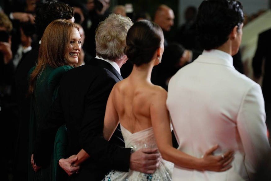 May 20, 2023, Cannes, Cannes, France: JULIANNE MOORE, TODD HAYNES, NATALIE PORTMAN, and CHARLES MELTON attend the screening and red carpet event for the movie May December , directed by Todd Haynes, w ...