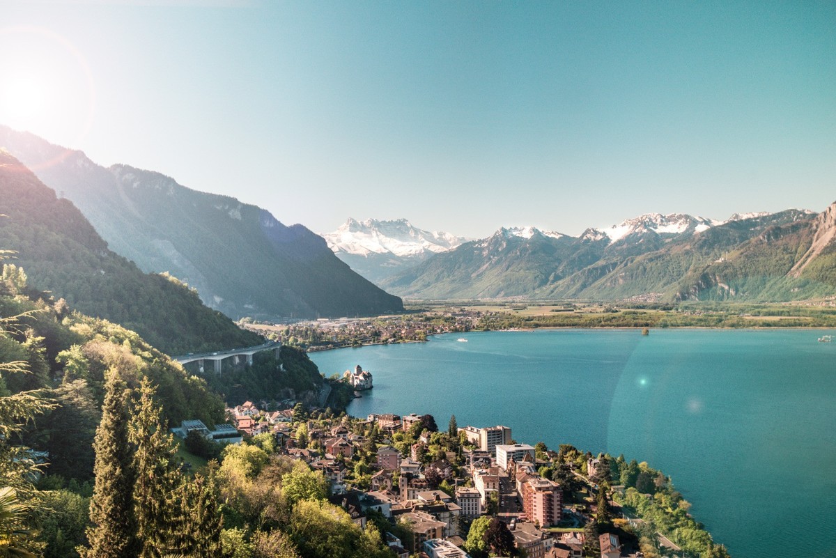 Glion Sentier de Telegraphe Rauszeit Treppen Schweiz