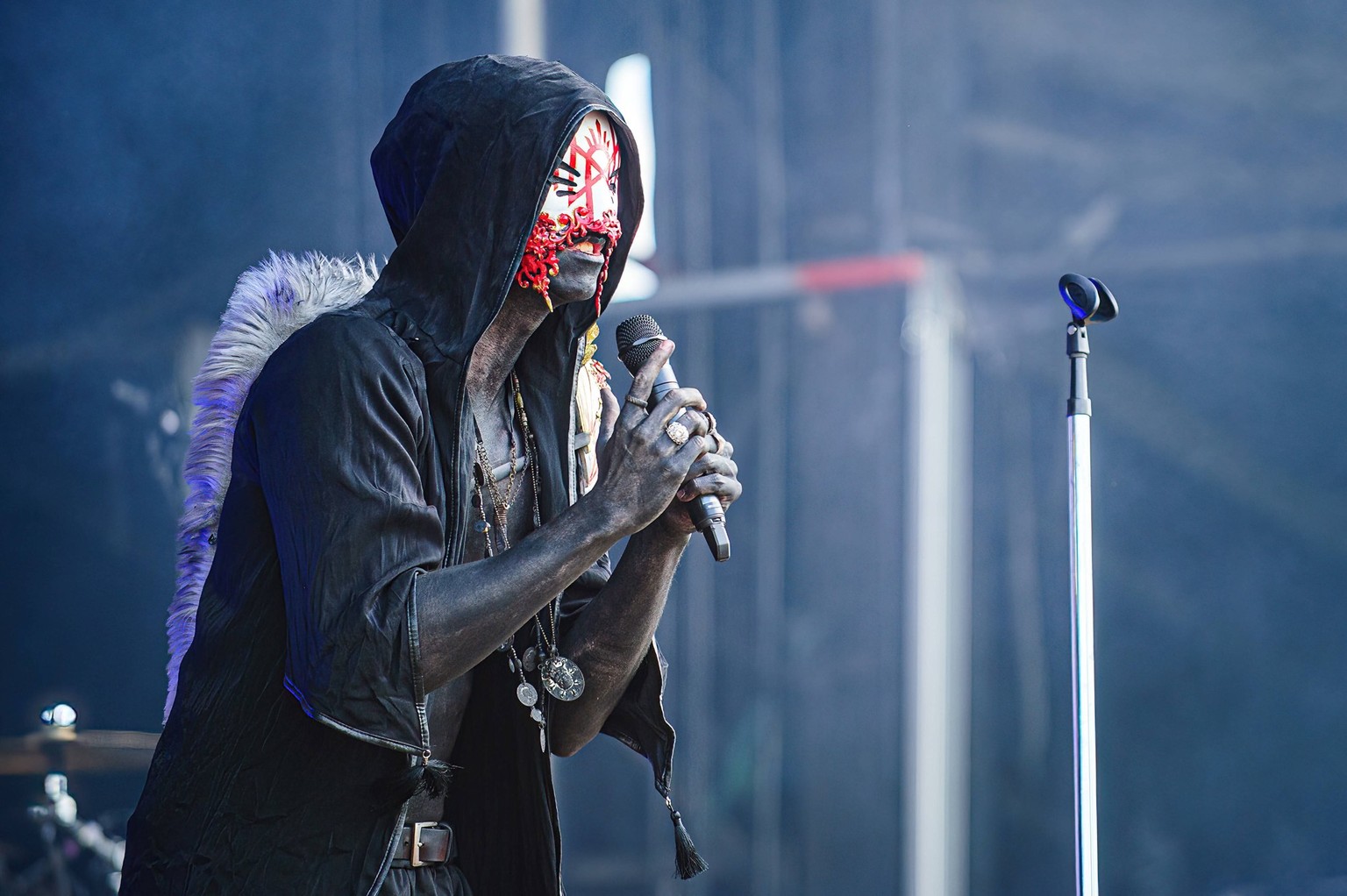 Sleep Token live at Copenhell 2023, Copenhagen, Denmark Copenhagen, Denmark. 15th, June 2023. The British rock band Sleep Token performs a live concert during the Danish heavy metal festival Copenhell ...