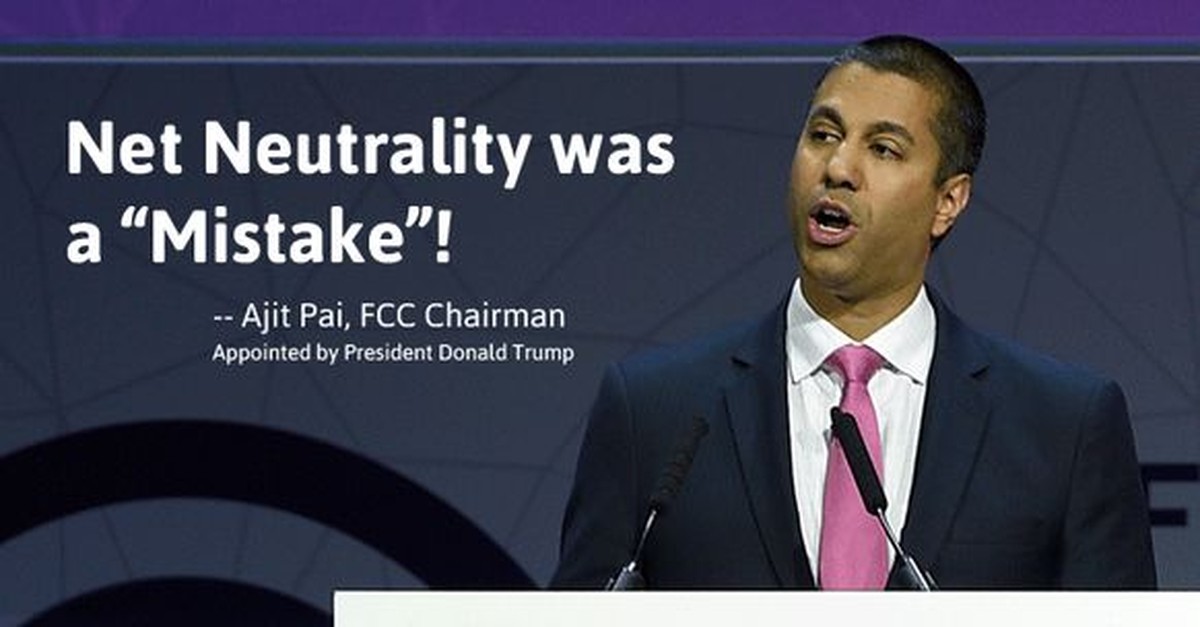 Der von Trump ernannte Präsident der US-Kommunikationsbehörde FCC, Ajit Pai, hat Obamas Regeln zur Netzneutralität abgeschafft.&nbsp;