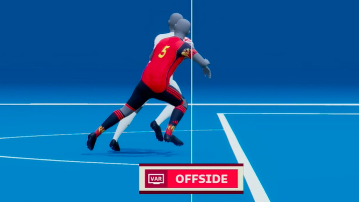 Belgien Kroatien offside