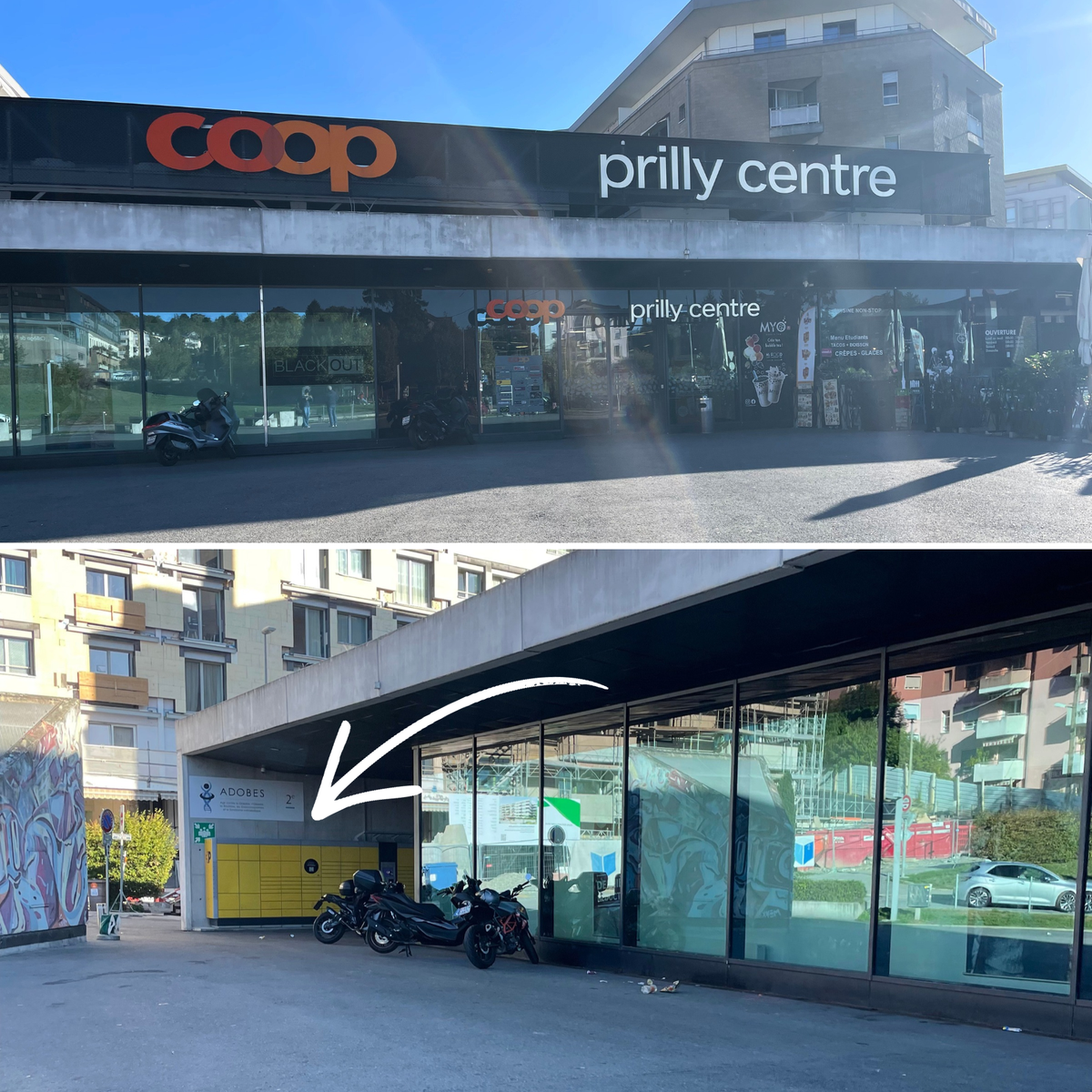 Le centre de Prilly (VD).