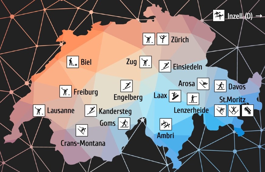 Olympia 2030 Schweiz mögliche Austragungsorte