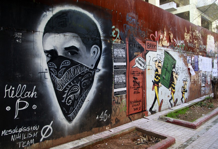 Exarchia ist auch bekannt für seine Streetart.