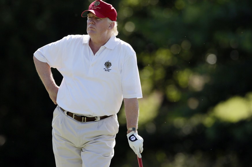 Donald Trump beim Golfspiel: Aufnahme aus dem Jahr 2012.