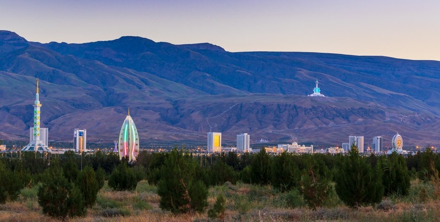 Turkmenistan the best photos from the country where no Swiss have lived since 2016.  The only Swiss watson.ch Wednesday, June 26, 2019;  Ashgabat, Turkmenistan;  Beautiful cityscape, panoramic view of the ...