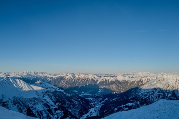 View from Bad Gastein to the Austrian Alps Bad Gastein Sportgastein Salzburg Austria