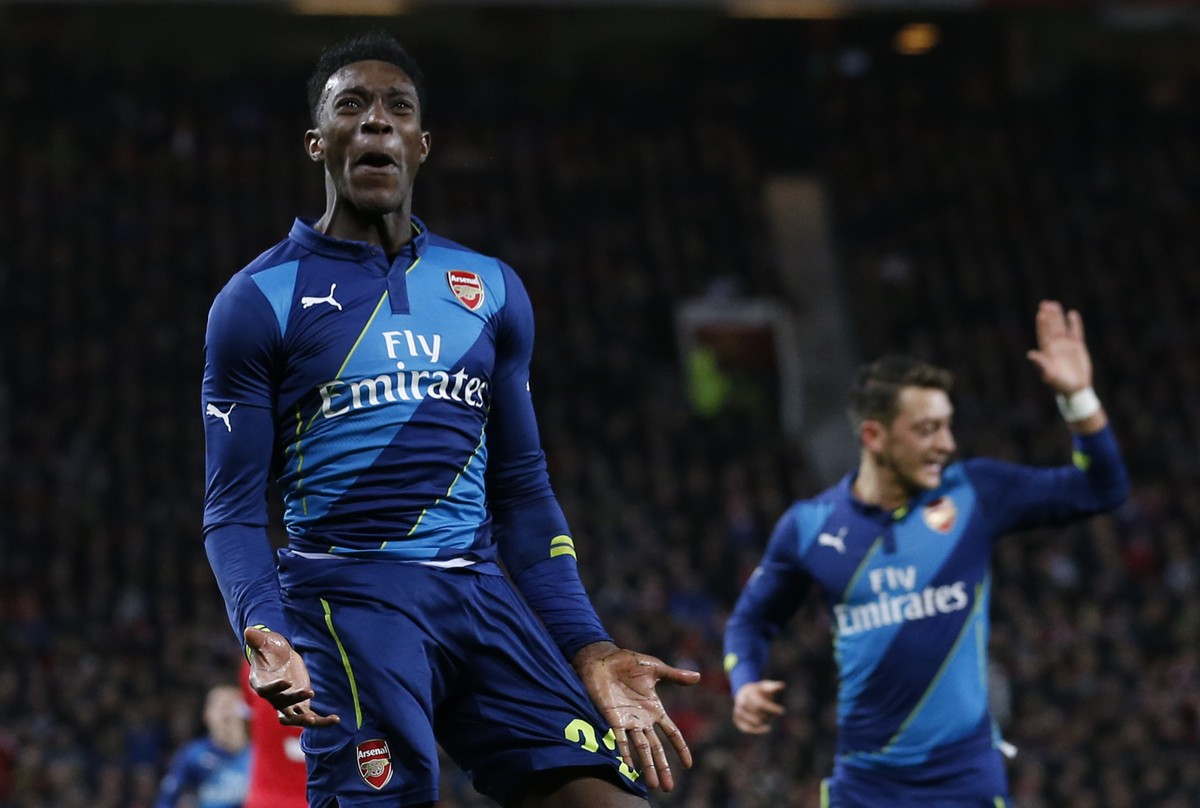 Danny Welbeck bejubelt seinen Siegtreffer im Old Trafford.