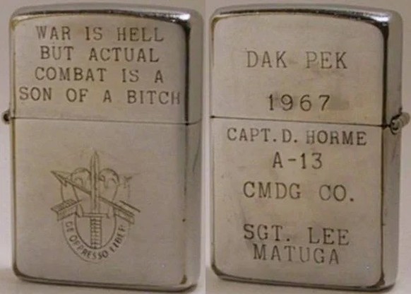 Vietnam War Zippo Lighters 
https://lightergallery.com/vietnam-war-zippos