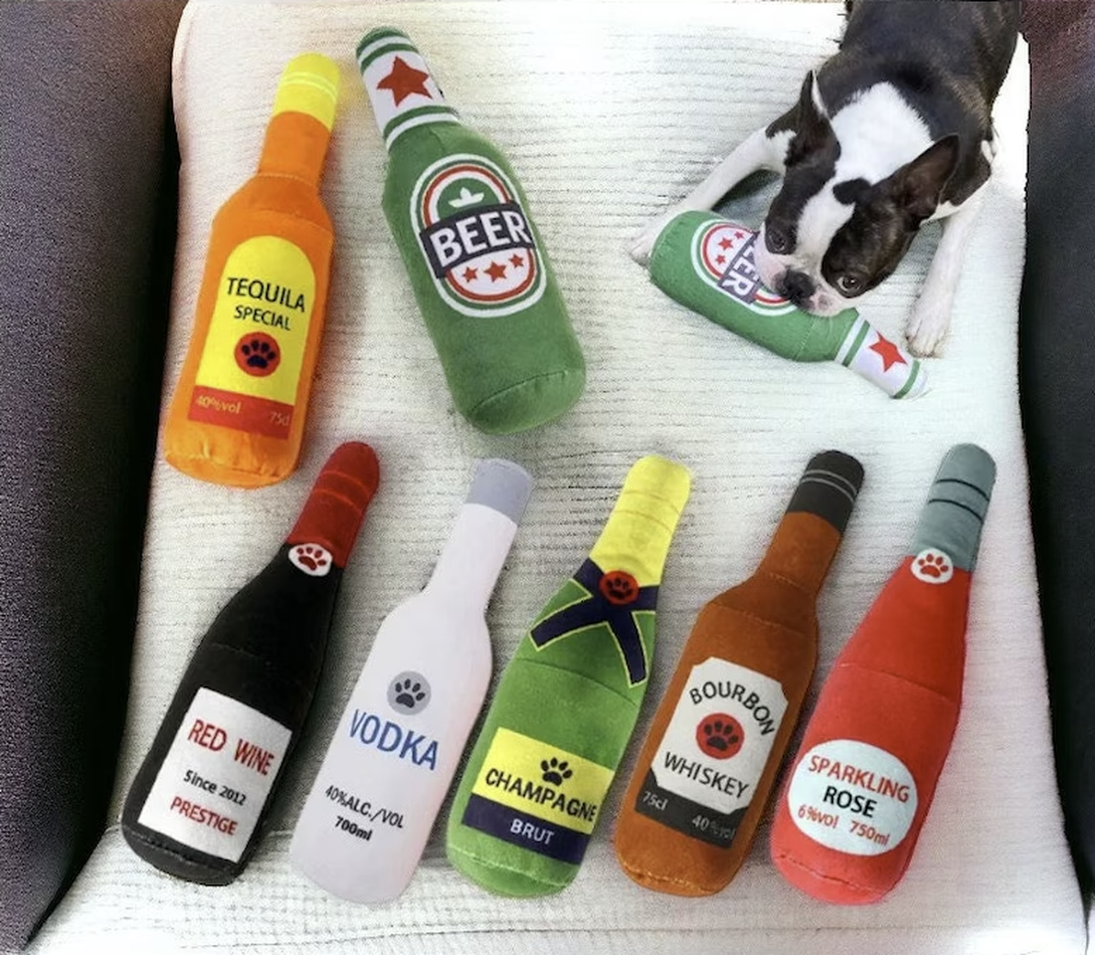 Hundespielzeug für Weihnachten: Alkohol