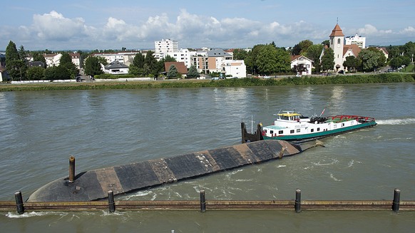 Sicherung der «Merlin» nach dem Unfall.