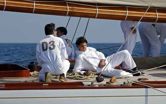 Vorbereitung mal anders: Nadal auf einem Yachtausflug seines Sponsors.