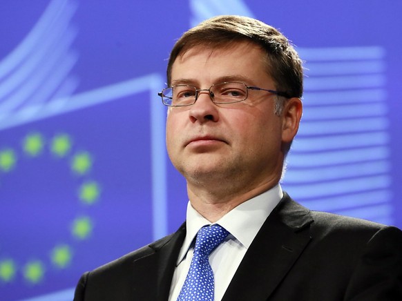 Der Christdemokrat Valdis Dombrovskis wird in der EU für Wirtschaft und Soziales zuständig. (Archivbild)