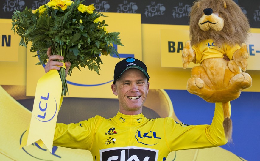 Chris Froome sichert sich mit dem Etappensieg auch das gelbe Leadertrikot der Tour de France.
