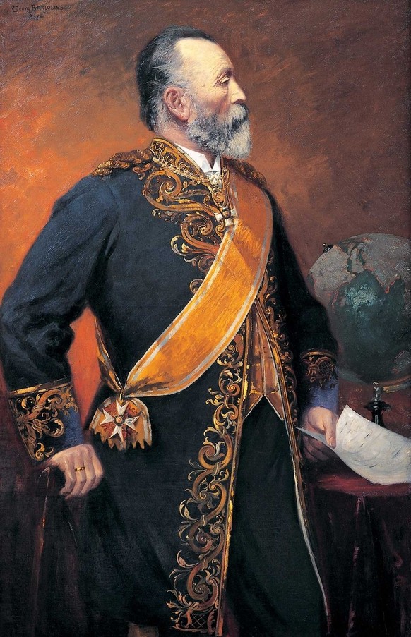 Heinrich von Stephan, gemalt von Georg Barlösius, 1897.