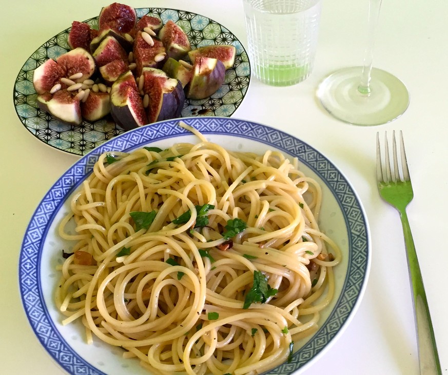 spaghetti aglio e olio feigen