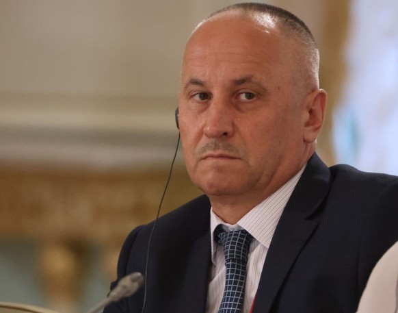 SAINT PETERSBURG, RUSSIA - JULY 29: (RUSSIA OUT) Russian Main Intelligence Directorate (GRU) Deputy Director Andrey Averyanov attends a bilateral meeting, on July 29, 2023, in Saint Petersburg, Russia ...