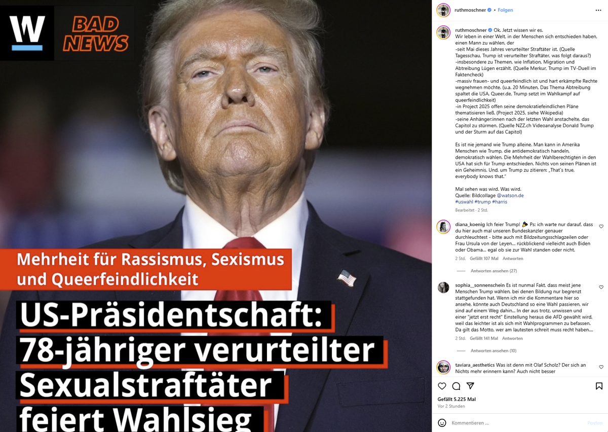 Reaktionen auf Trumpwahl