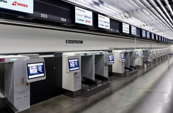 Self Bag Drop am Flughafen Zürich