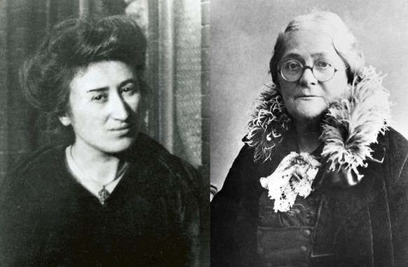 Rosa Luxemburg (links) und Clara Zetkin