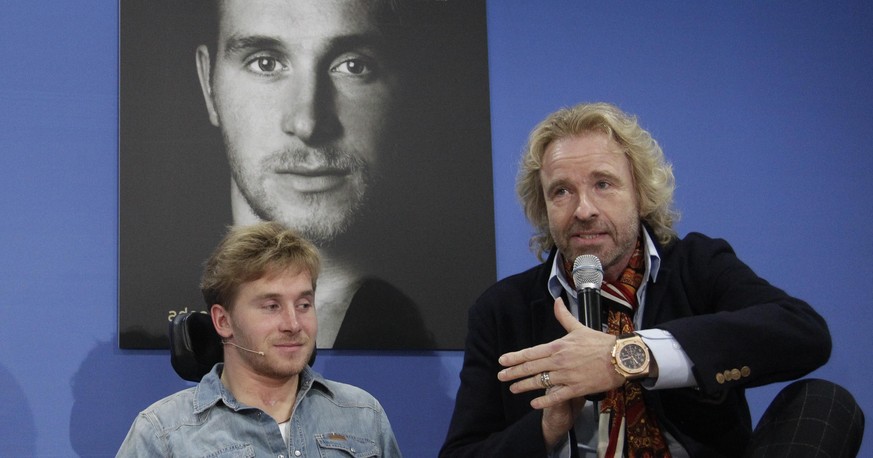 Samuel Koch mit Thomas Gottschalk.