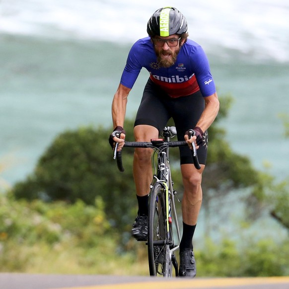 2016 Rio Olympics - Cycling Road - Final - Men&#039;s Individual Time Trial - Pontal - Rio de Janeiro, Brazil - 10/08/2016. Dan Craven (NAM) of Namibia competes. REUTERS/Paul Hanna FOR EDITORIAL USE O ...