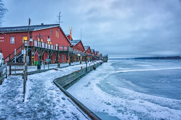 WInter view of Lulea city, Sweden, WInter view of Lulea city - Sweden