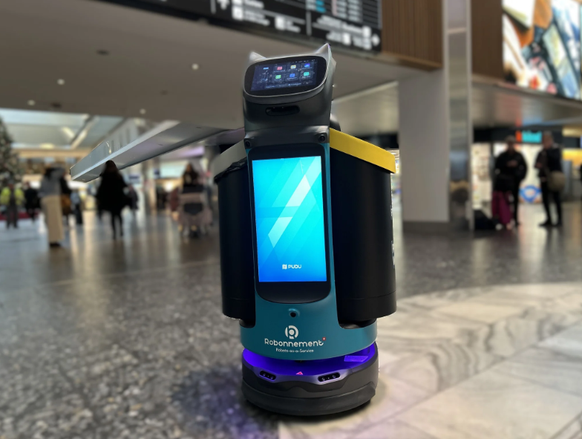 Futuristisch: Neuerdings sind am Flughafen Zürich rollende Abfallroboter im Einsatz.