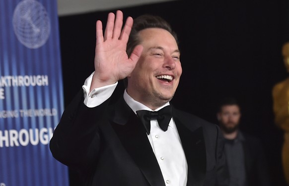 Elon Musk arrives at the tenth Breakthrough Prize Ceremony on Saturday, April 13, 2024, at the Academy Museum of Motion Pictures in Los Angeles. (Photo by Jordan Strauss/Invision/AP)
Elon Musk