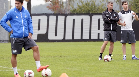 Dank einer superprovisorischen Verfügung des Bezirksgerichts Dielsdorf darf Salatic wieder am Training der ersten Mannschaft teilnehmen. Chancen auf einen Einsatz hat er kaum, Trainer Skibbe hatte bet ...