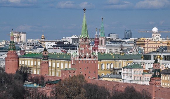 Russia Moscow Cityscapes 9136904 03.04.2026 A view shows the Kremlin on a sunny spring day, in Moscow, Russia. Yuri Kochetkov / Sputnik Moscow Russia PUBLICATIONxINxGERxSUIxAUTxESTxLTUxLATxNORxSWExDEN ...
