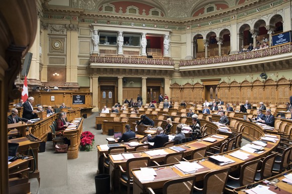 Der Nationalrat beraet ueber das Budget an der Wintersession der Eidgenoessischen Raete, am Mittwoch, 29. November 2017, in Bern. (KEYSTONE/Peter Schneider)