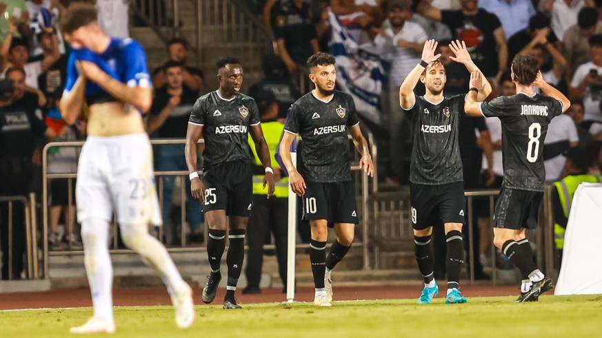 IMAGO / Newspix

12.07.2022 BAKU PIERWSZA RUNDA KWALIFIKACJI UEFA CHAMPIONS LEAGUE (FOOTBALL FIRST QUALIFYING ROUND, 1ST LEG UEFA CHAMPIONS LEAGUE ), MECZ QARABAG FK AGDAM - LECH POZNAN NZ IBRAHIMA WA ...