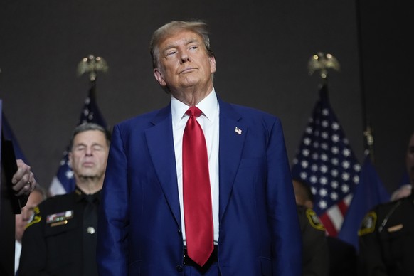 Republican presidential candidate former President Donald Trump speaks at a campaign event in Grand Rapids, Mich., Tuesday, April 2, 2024. (AP Photo/Paul Sancya)
Donald Trump