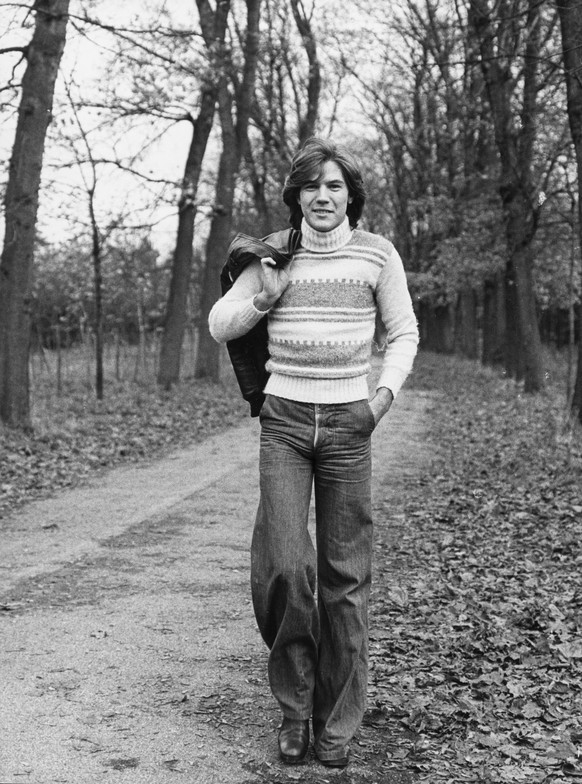 Der Saenger Patrick Juvet vertritt die Schweiz beim Eurovision Song Contest in Luxemburgh, aufgenommen im Jahr 1973. (KEYSTONE/Str)