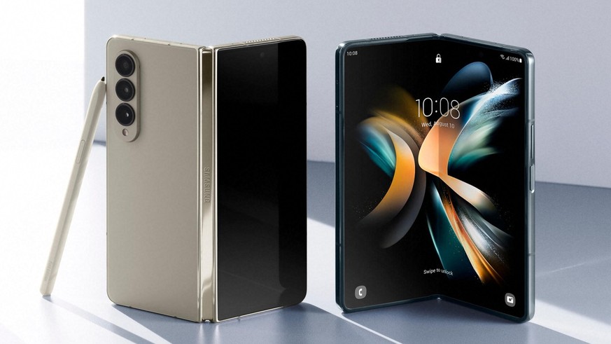 Das zu einem Tablet aufklappbare Galaxy Z Fold 4 kommt mit einer von Samsung und Google für Tablets optimierten Android-Version.