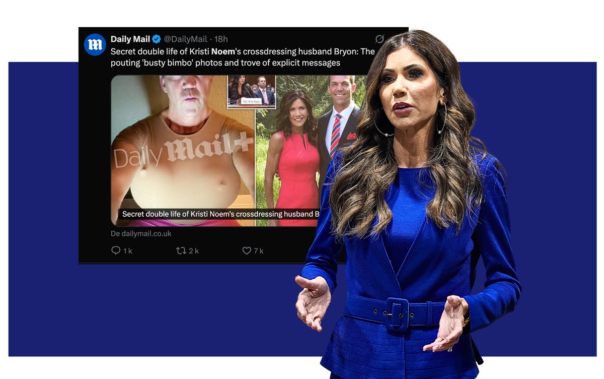 Bryon Noem, mari de Kristi Noem, s’affiche en travesti sur internet.