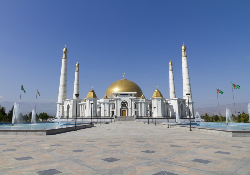 Grosse Moschee in Ashgabat, Turkmenistan