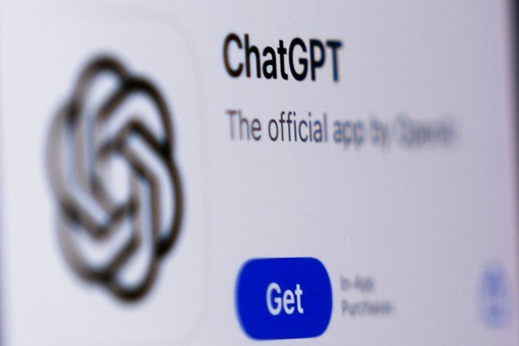 A ChapGPT logo is seen on a monitor in West Chester, Pa., Wednesday, Dec. 6, 2023. Europe&#039;s yearslong efforts to draw up AI guardrails have been bogged down by the recent emergence of generative  ...