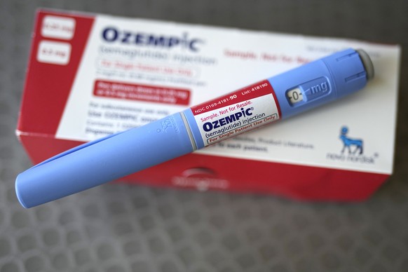 FILE - The injectable drug Ozempic is shown Saturday, July 1, 2023, in Houston. Drug regulators in Europe have found no evidence that popular diabetes and weight-loss drugs like Ozempic and Wegovy are ...