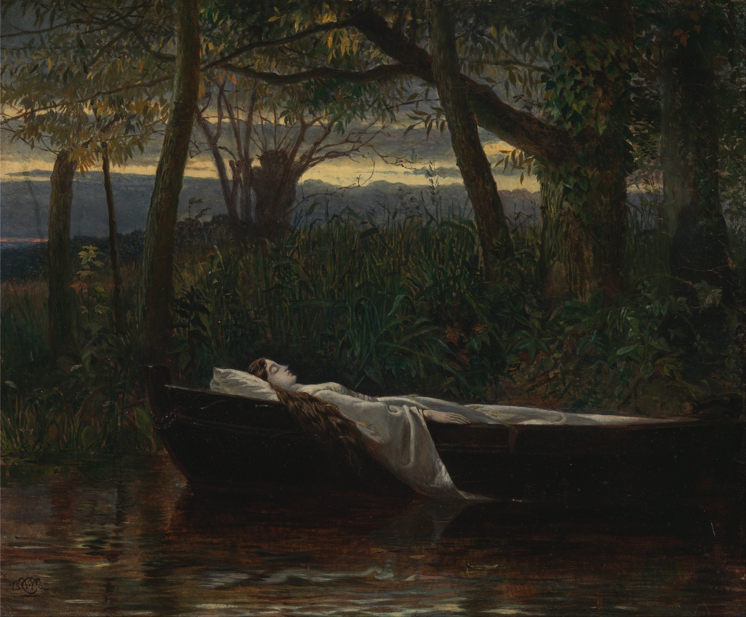 Walter Crane «The Lady of Shalott» Frau Opfer