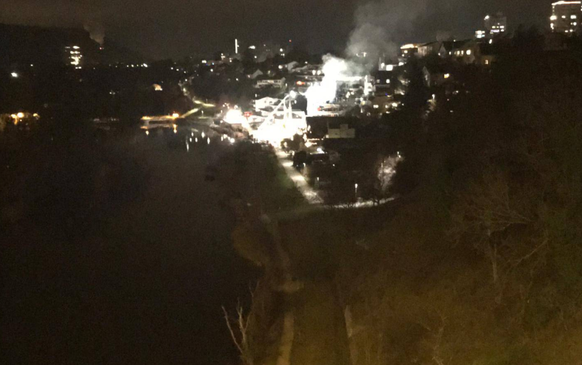 In Obersiggenthal geriet ein Haus am Freitagabend in Brand.