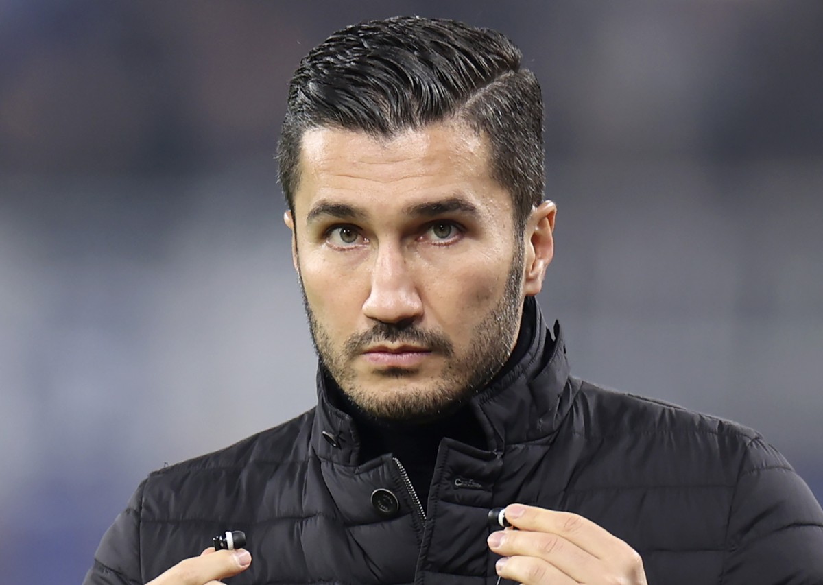epa11703490 Dortmund head coach Nuri Sahin looks on before the UEFA Champions League league phase match between Borussia 09 Dortmund and SK Sturm Graz, in Dortmund, Germany, 05 November 2024. EPA/CHRI ...