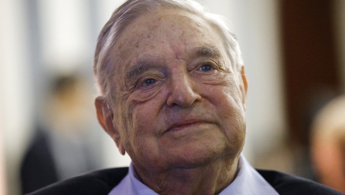 FILE - In this May 29, 2018, file photo, philanthropist George Soros, founder and chairman of the Open Society Foundations, attends the European Council On Foreign Relations Annual Meeting in Paris. T ...